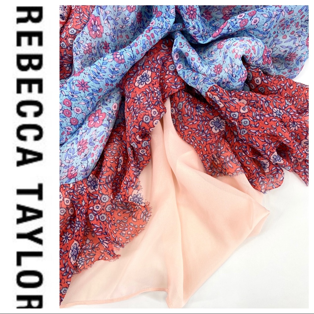 πSALEπ Rebecca Taylor Amanda Pink Silk Dress - Picture 10 of 12
